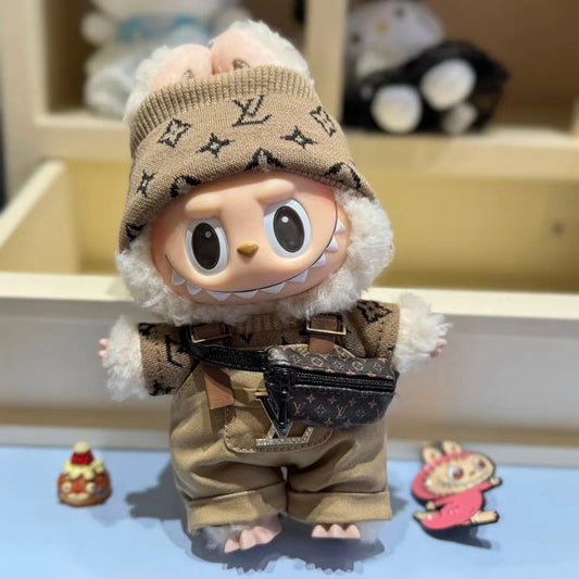 Labubu L.V. Inspired Brown Outfit
